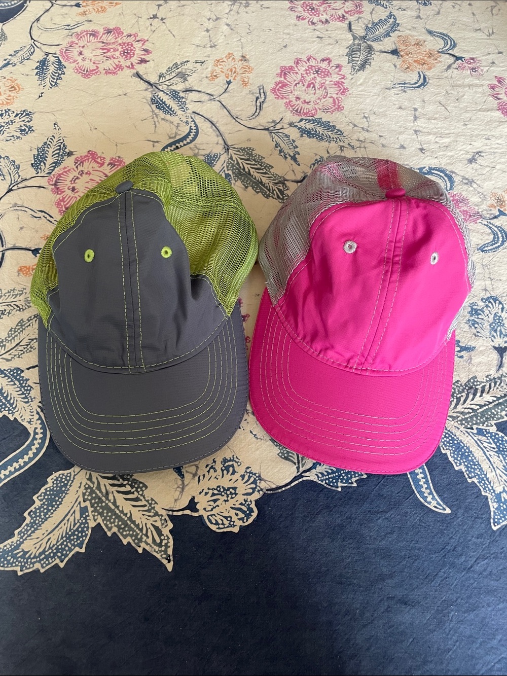 Athleta Headsweats Women’s Ball Caps Pink and Gray